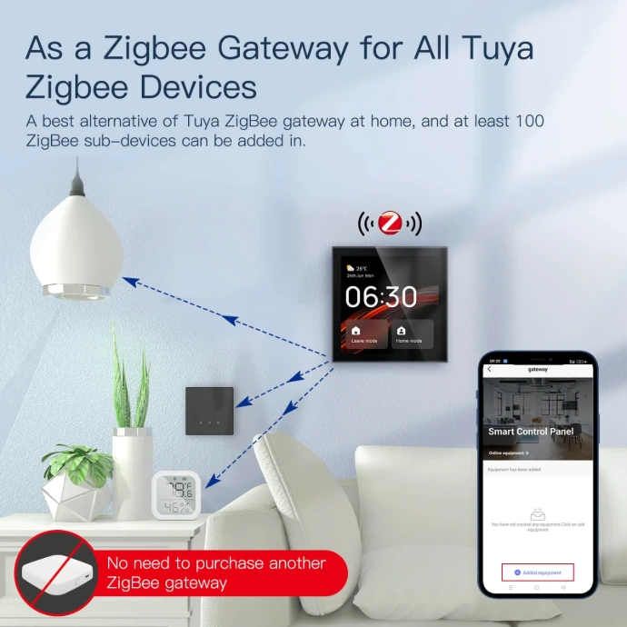 Built-in Zigbee gateway