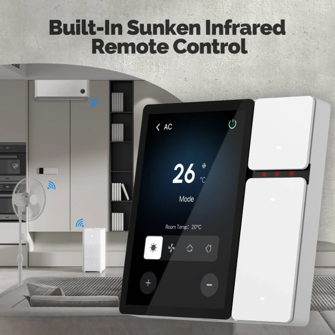 Built-in infrared remote control feature